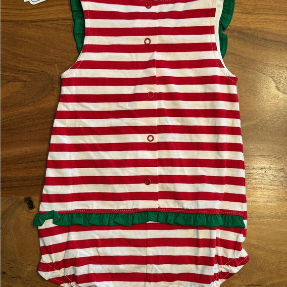 NWT Florence Eiseman Stripe Knit Romper with Watermelon - Picture 3 of 3